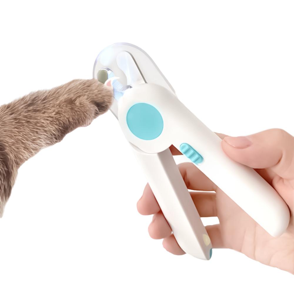 LED Pet Nail Clipper Scissors Dog Cat Nail Toe Claw Trimmer SP