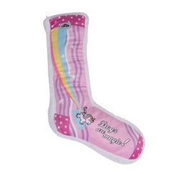 Squeaking Unicorn Comfort Plush Sock Dog Toy
