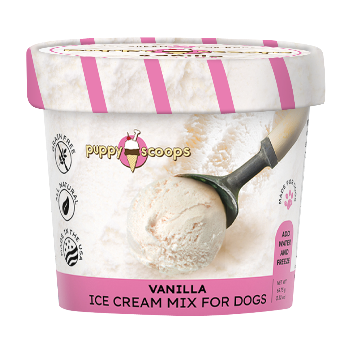 Puppy Scoops Ice Cream Mix For Dogs - Vanilla
