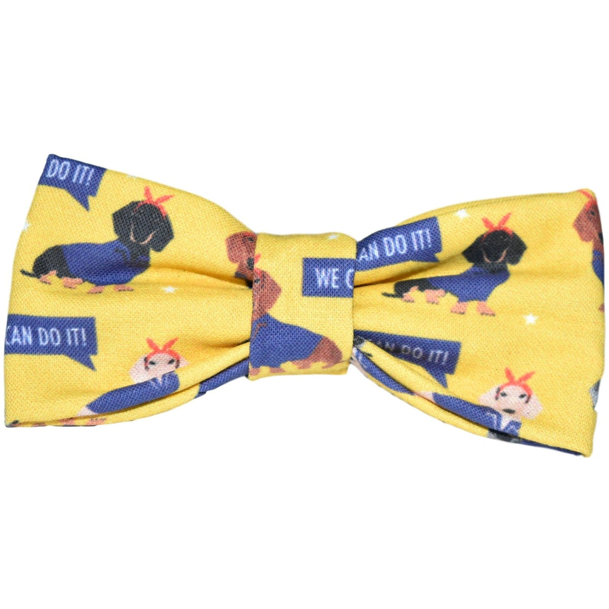We Can Do It Dog Bow Tie