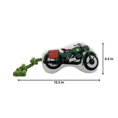 Military Motorcycle Plush Dog Toy