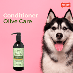 Perigot - Olive Care Conditioner for Dogs | Promotes softness and intense shine | Cats & Dogs