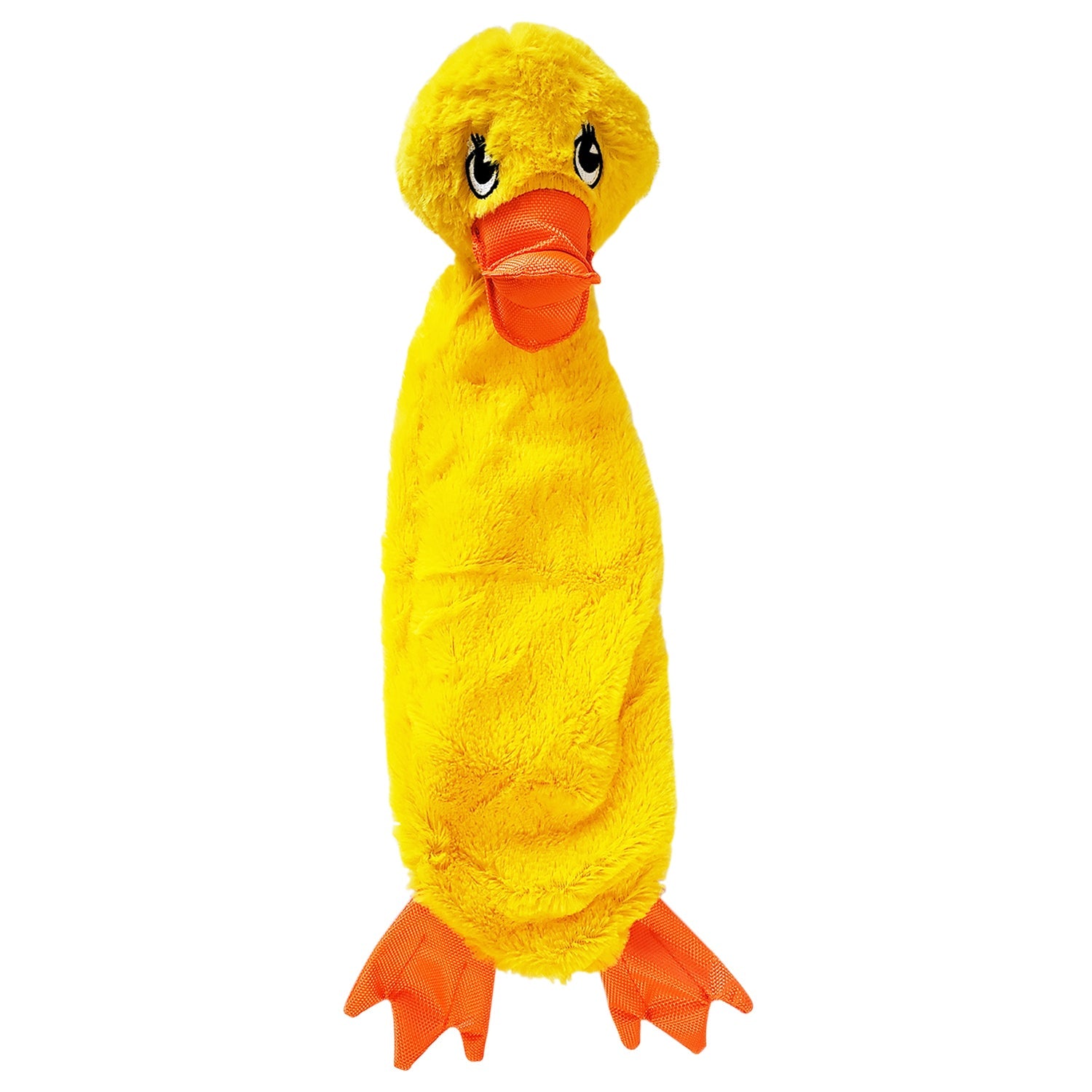 Lily The Duck - Skinny Squeaker and Crinkle Dog Toy - 21"