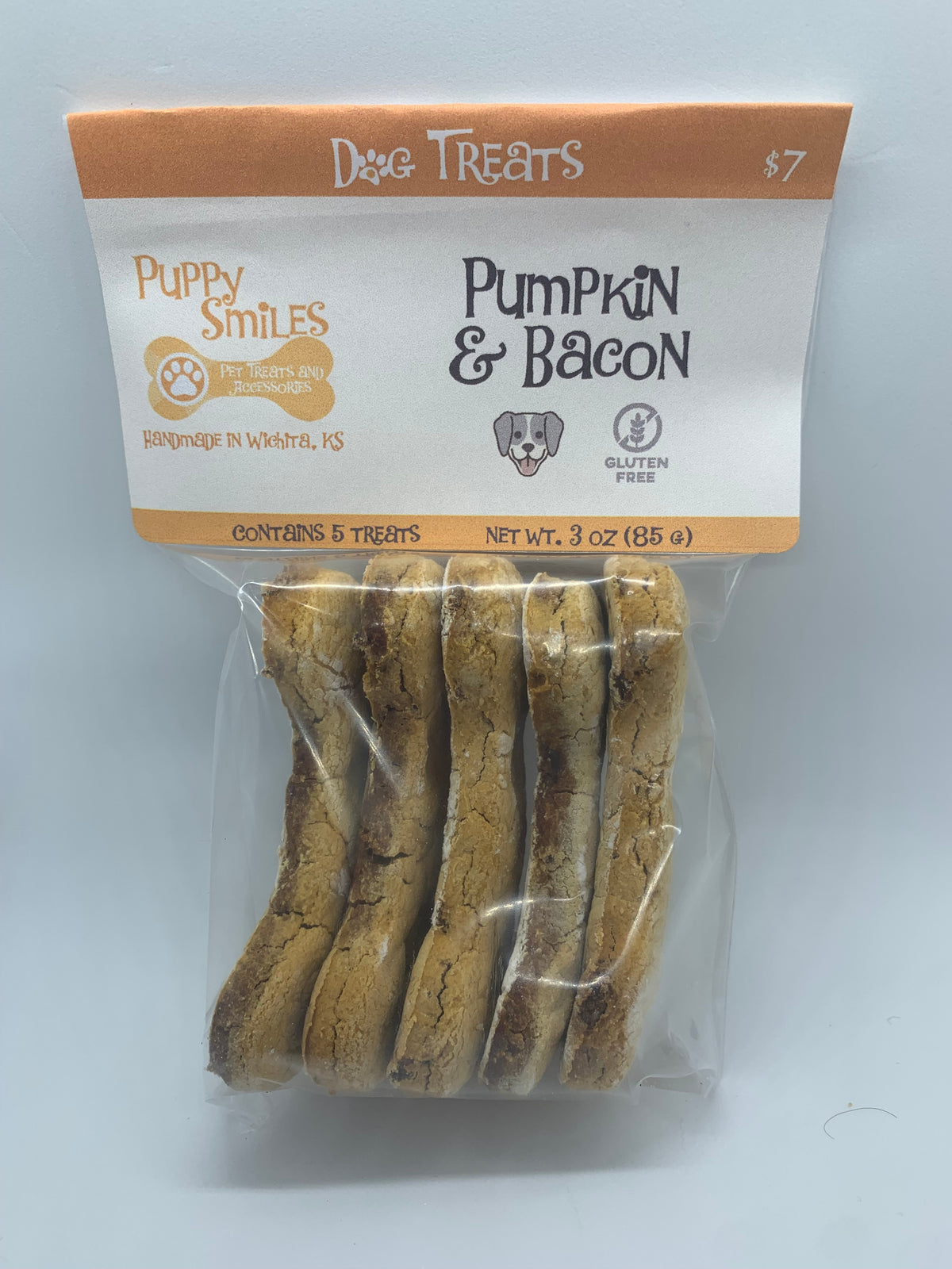 Pumpkin & Bacon Dog Treats (Gluten-Free)