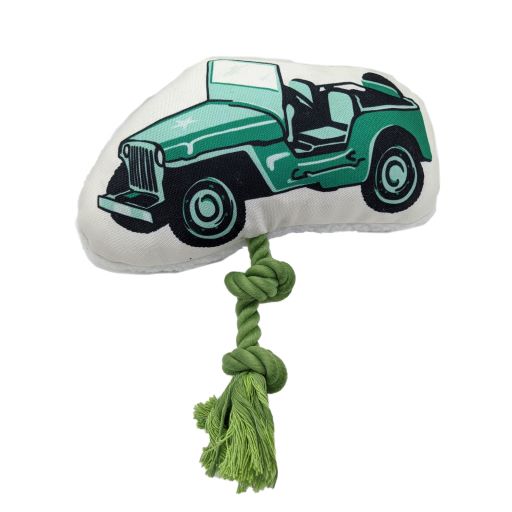 Military Jeep Plush Dog Toy