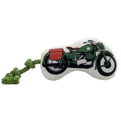 Military Motorcycle Plush Dog Toy
