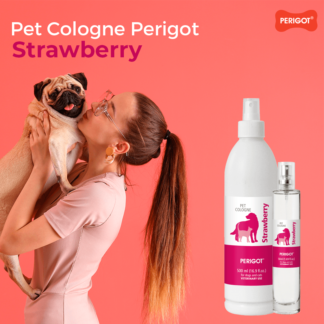 Perigot - Strawberry Cologne Spray for Dogs | Deodorant and Perfume Spray | Cats & Dogs